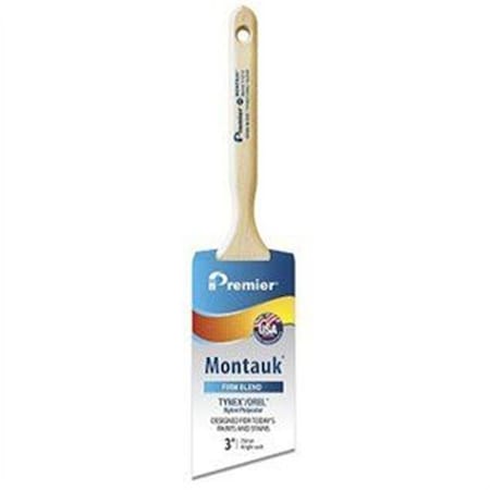 Premier Premier Paint Roller 255482 3 in. Montauk Nylon & Polyester Blend Angle Sash Paint Brush 255482
